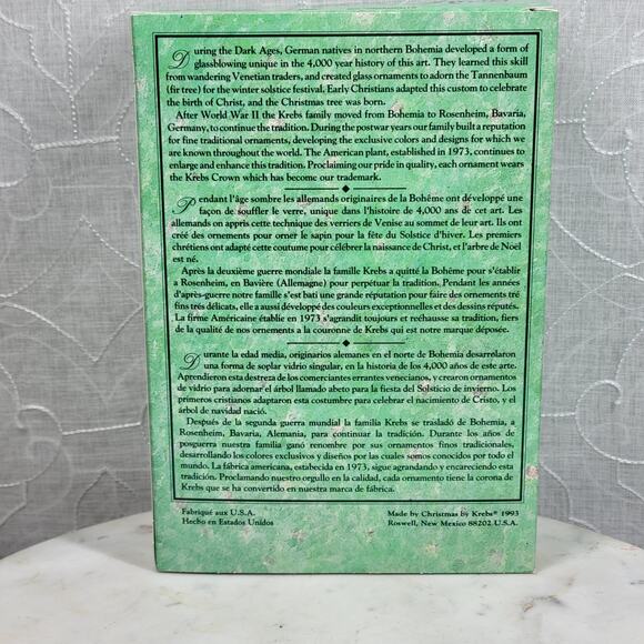 Christmas by Krebs Crimson Jewel Glass Ball Ornaments Red Feather Painted 6 - Picture 9 of 16